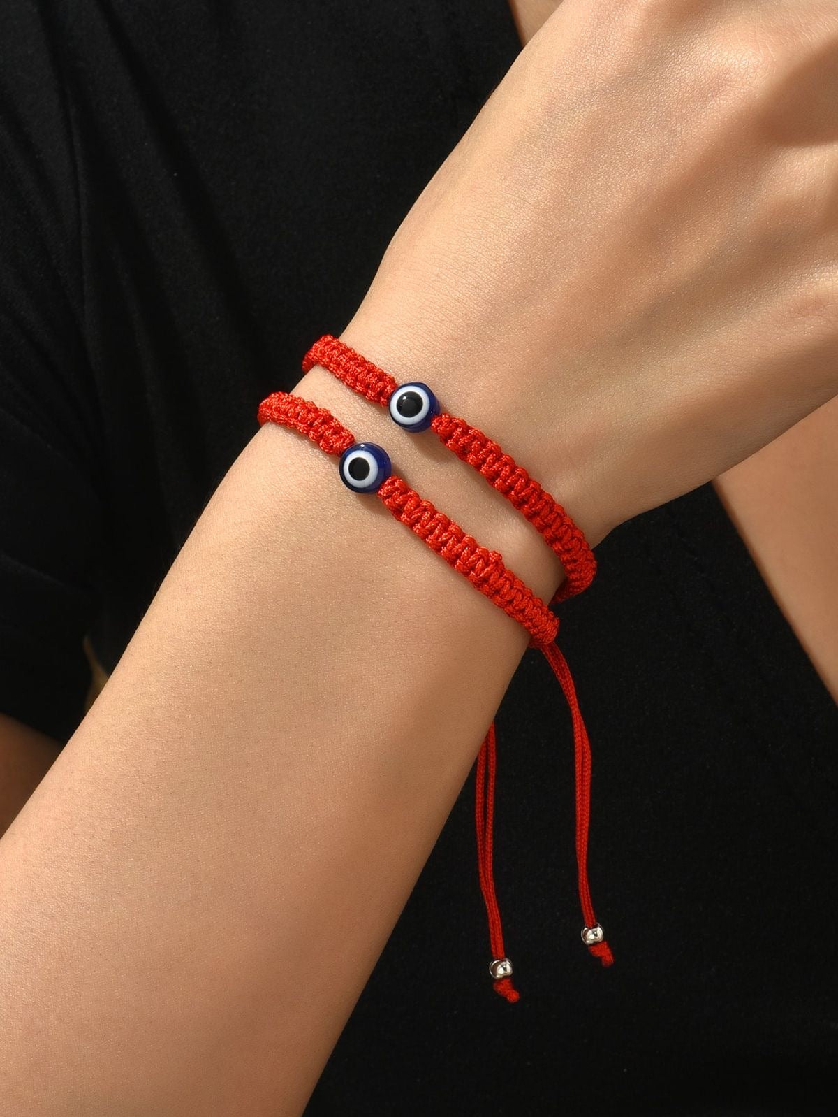 Pulsera Roja de Protección con Ojo Turco 🧿