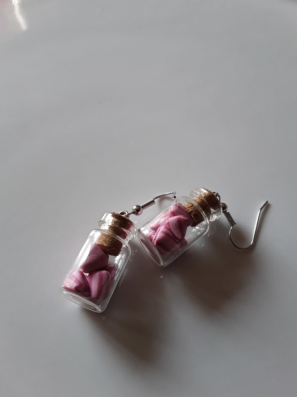 Pendientes de Botecito relleno de Lavanda
