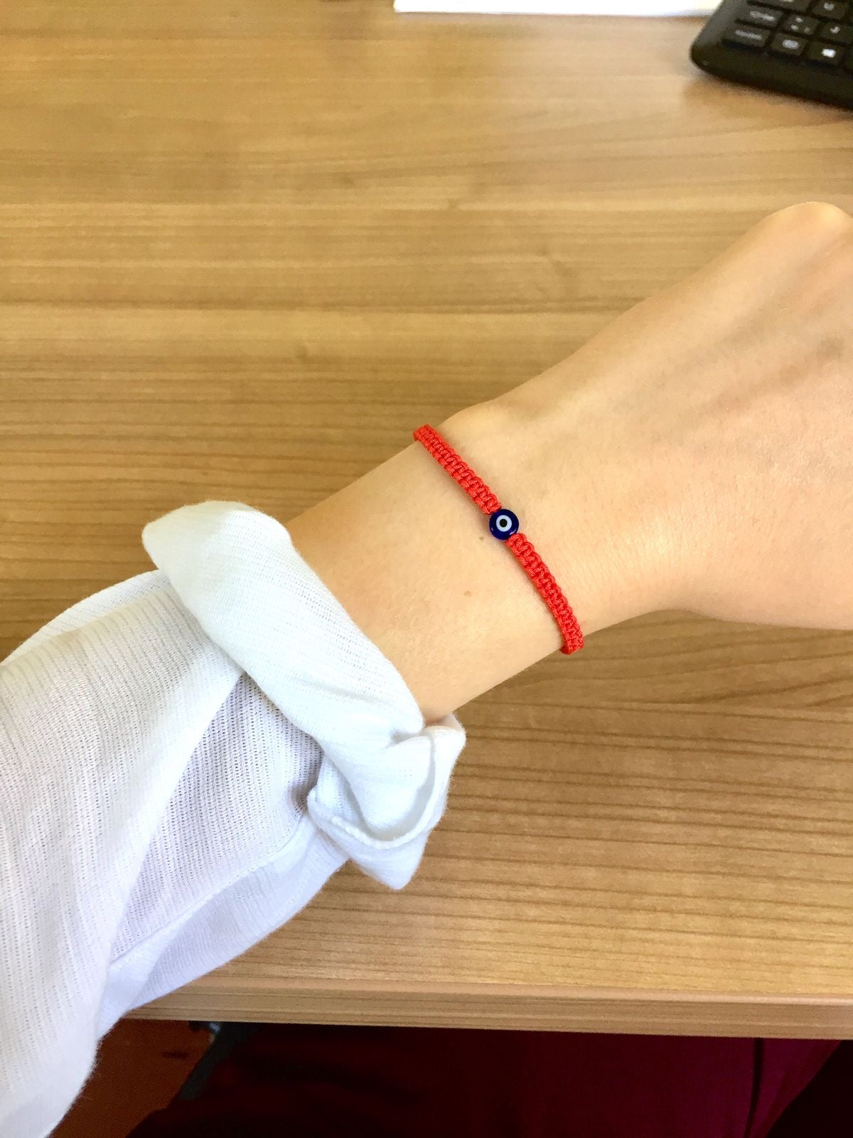 Pulsera Roja de Protección con Ojo Turco 🧿