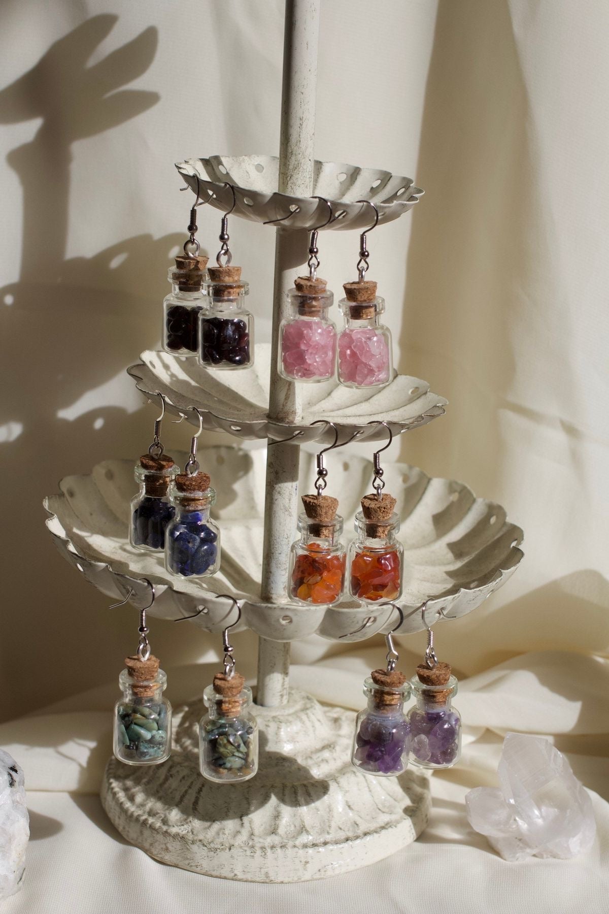 Pendientes de Botecito relleno de Lavanda
