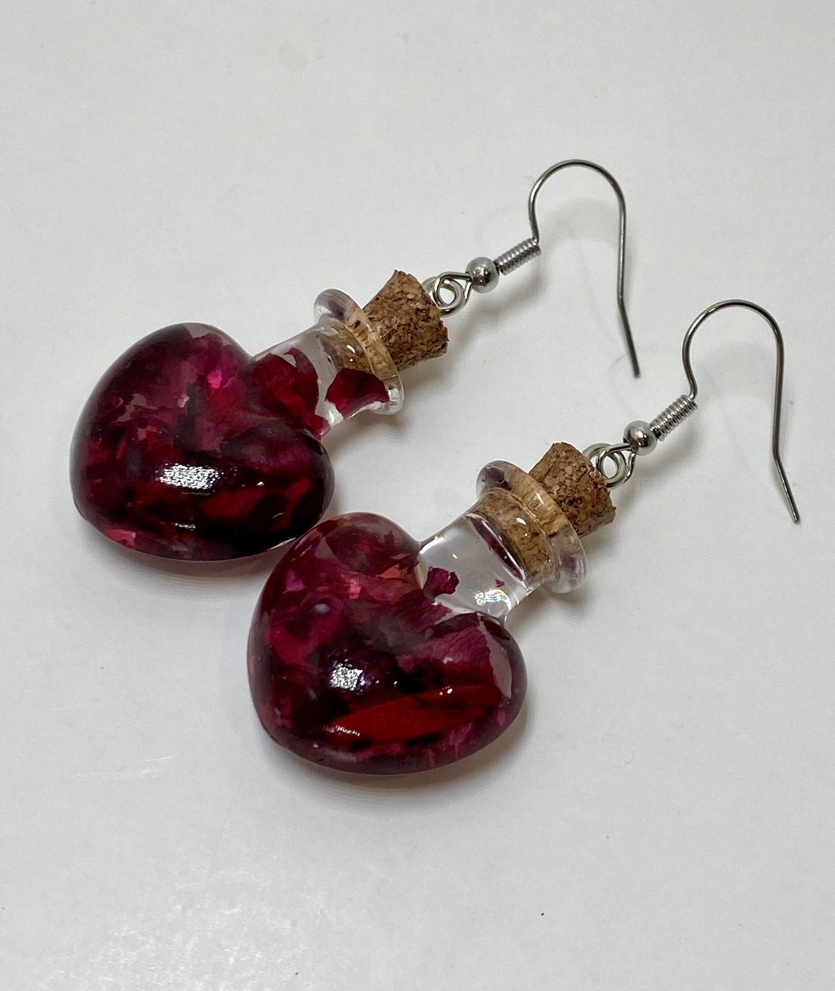 Pendientes de Botecito en forma de Corazón ♥️