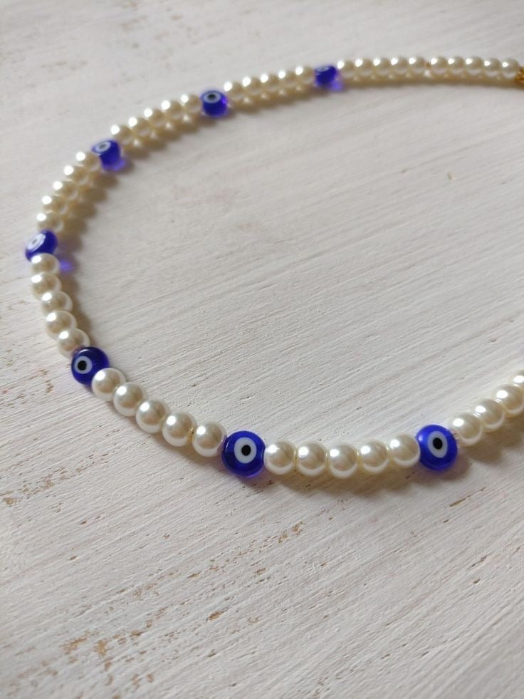 Collar de Ojo Turco 🧿 y Perlas